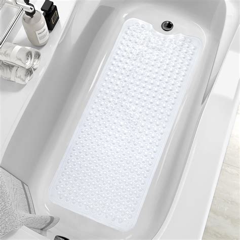 Amazon.com: MOONFLY Shower and Bathtub Mat,40x16 Inches,Extra Long Non ...