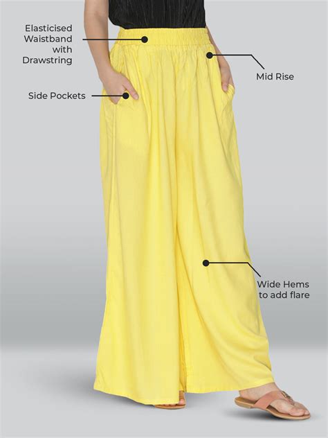 Yellow Rayon Palazzo – LYRA
