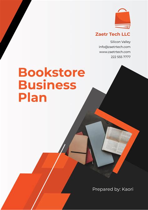 Free Bookstore Business Plan Template to Edit Online