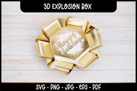 Image result for Explosion Box Template SVG