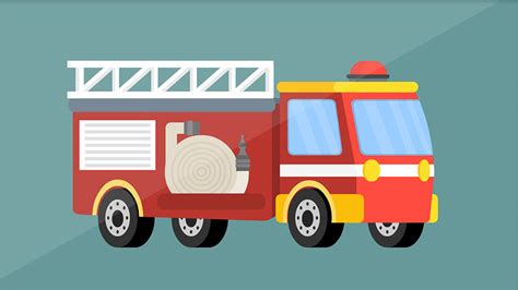 卡通消防车图片-卡通消防车素材-卡通消防车海报-包图网