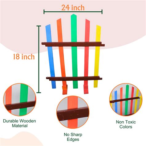 Wooden Ball pool & Fence- set of 10 – Mumtree