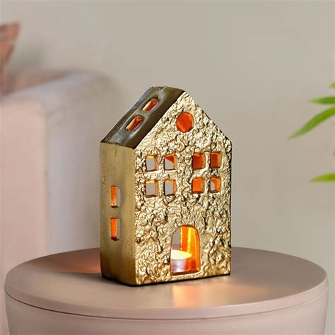 Glowhouse Gold Tealight Holder Online - Premium Candle Holder | Nestasia