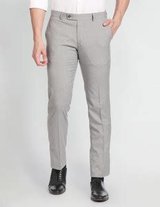 ARROW Regular Fit Men Grey Trousers - Buy ARROW Regular Fit Men Grey ...