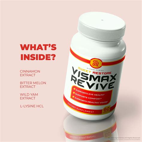 Sigma times Vismax Revive, Advanced Eye Supplement for Clear and India ...