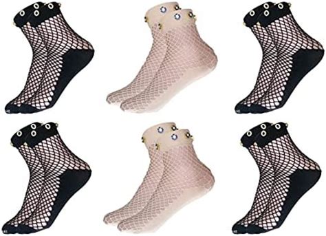 PinKit Women's Ultra-Thin Transparent Fish Net Styled Elastic Pearl ...