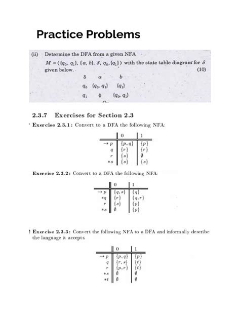 Image result for Enfa to NFA Examples Questions