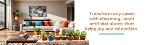 Buy BHOOLU&GOOLU Artificial Mini Flower Trees Miniature Plants - 7pcs ...