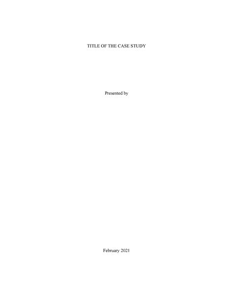 Image result for How to Write Case Study Format