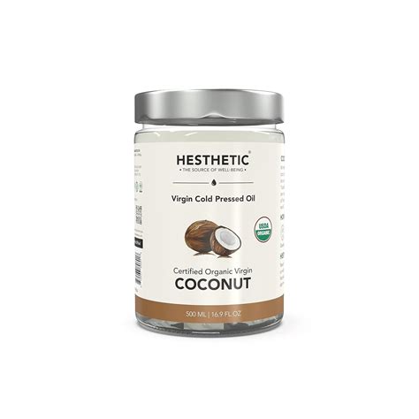 Hesthetic Certified USDA Organic Cold-Pressed Virgin Coconut Oil Jar ...