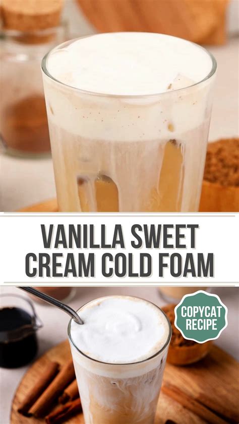 Vanilla Sweet Cream Cold Foam | Recipe | Coffee recipes, Starbucks ...