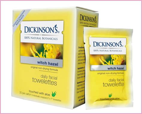 dickenson's witch hazel wipes - to combat breakouts | Dickinson witch hazel, Skin cleanser ...