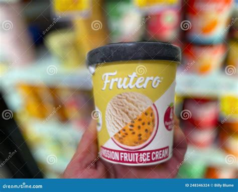 Retail Store Ice Cream Frutero Editorial Stock Image - Image of display ...