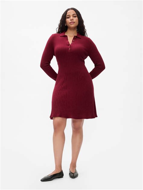 CashSoft Polo Sweater Mini Dress | Gap