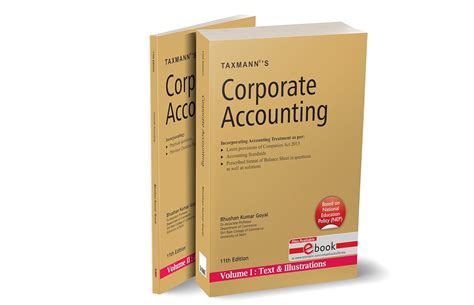 Taxmann's Corporate Accounting (Set of 2 Vols.) – Student-oriented ...