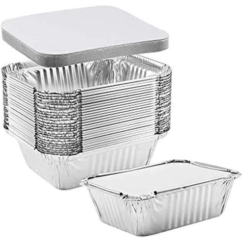 Disposoul 250ML Aluminum Foil Food Container WIth LID