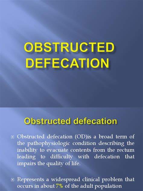 Image result for Obstructive Defaecation