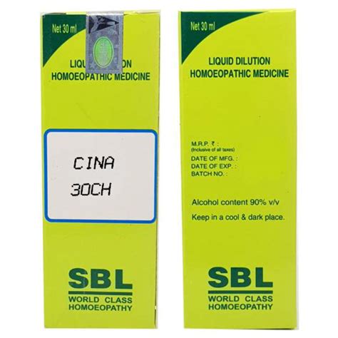 Buy SBL Cina 30 CH Dilution, 30 ml | 19 Minutes Delivery | Apollo Pharmacy