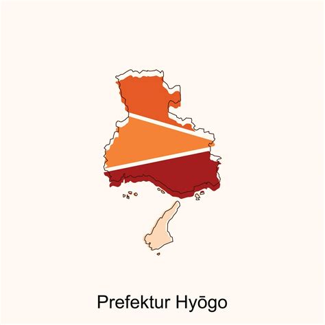 Prefektur Hyogo map. Blank vector map of the Country. Borders of Japan for your infographic ...