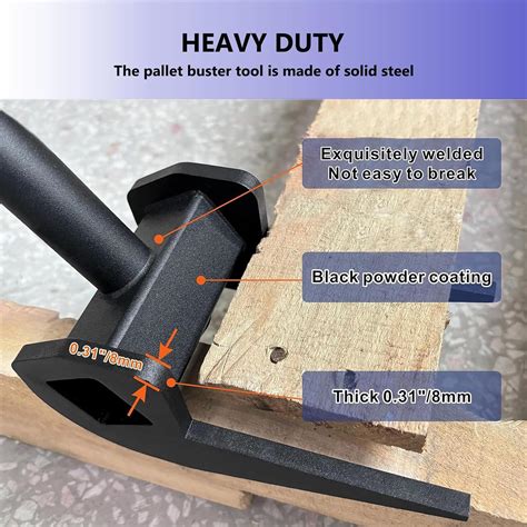 VANROUG Pallet Buster Tool Deck and Pallet Board Removal India | Ubuy