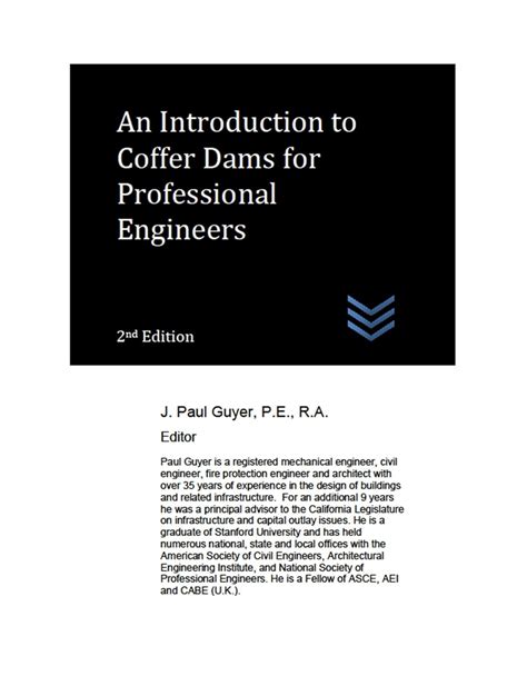 An Introduction to Coffer Dams for Professional Engineers (Dams and ...