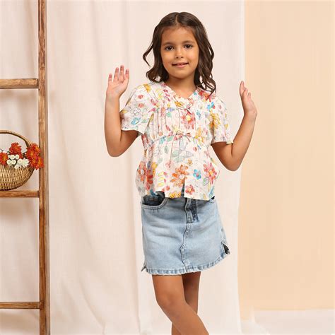 Light Wash Denim Skorts – MyMilestones
