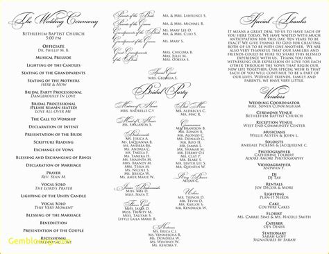 Downloadable Wedding Program Template 的图像结果