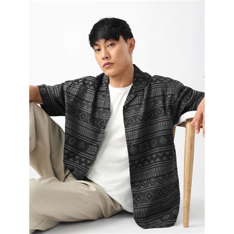 Buy The Souled Store Maasai Black Men Oversized Shirt Online