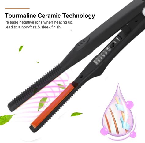 Flat Iron Hair Straighting Ceramic Titanium Small ... – Grandado