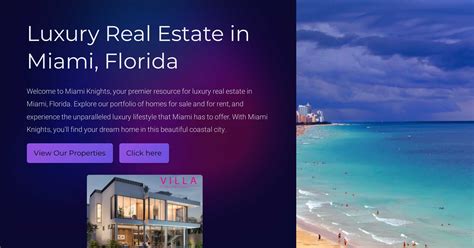 Luxury Real Estate in Miami, Florida