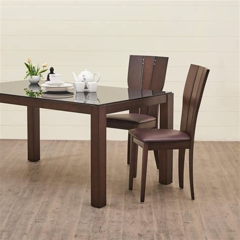Buy Spectra Brown Beech Wood Set Of 2 Dining Chair from Home Centre at ...