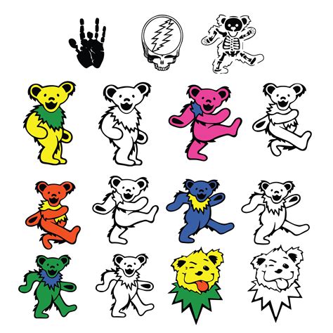 Grateful Dead Bear Coloring Pages [2025]