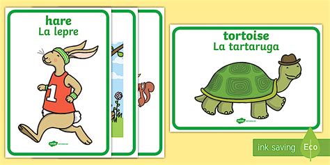 The Tortoise and The Hare Display Posters English/Italian - The ...
