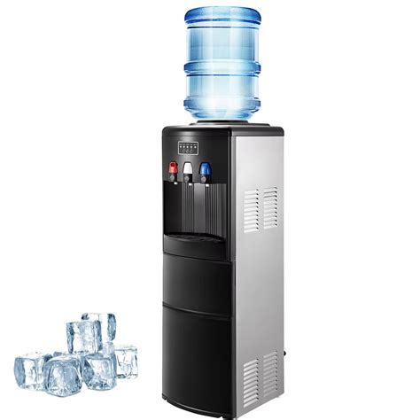 2in1 Ice Maker Water Dispenser Electric Vertical Hot Cold Water ...