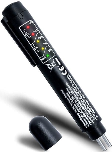 KHTD Brake Fluid Tester - Liquid Testing Pen with 5 LED Lights, Auto ...