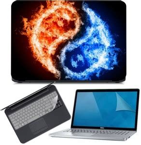 LIKEIT Laptop Printed stickers & Skin (Matte Finish), Multicolor 3 in 1 ...