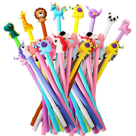Buy Zonon 64 Pieces Cute Cartoon Gel Ink Pens Cartoon Animal Writing ...