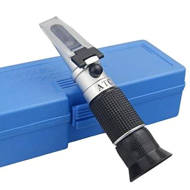 Brix Refractometer with ATC, Dual Scale - Specific Gravity & Brix ...