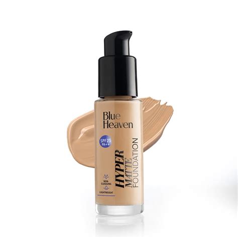 Buy Blue Heaven Hyper Matte Foundation for Face Makeup with SPF 25 PA++ ...