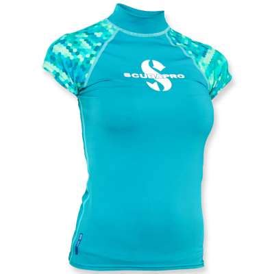 Aqualung Rash Guard Aqua Damen schwarz weiß - kurzarm UPF 50+ | Günstig ...