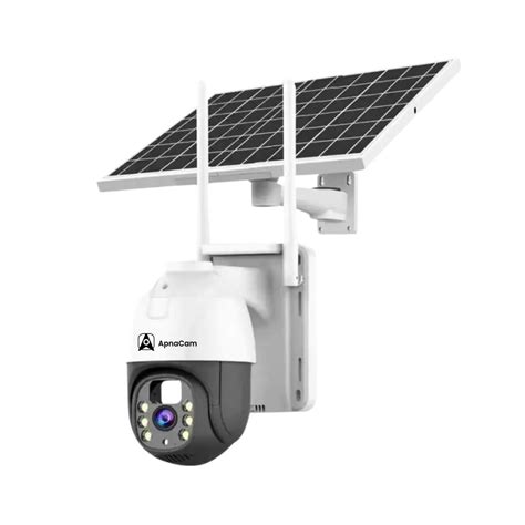 Buy ApnaCam 5MP Solar 4G SIM 4Mp Pan & Tilt Zoom CCTV Camera, Outdoor ...