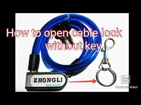 How to Unlock Cable Lock without the Code 的图像结果
