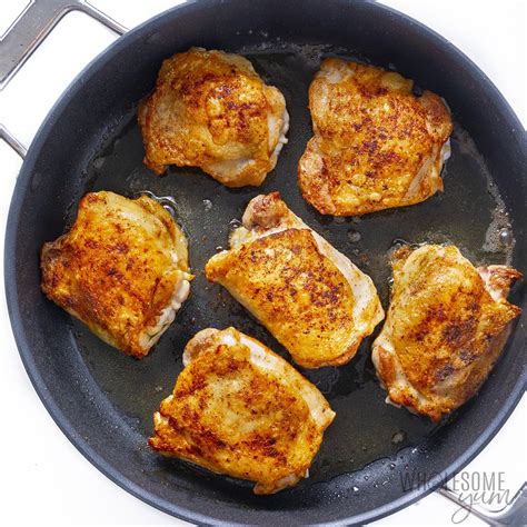 Pan Fried Chicken Thighs (So Juicy!) - Wholesome Yum