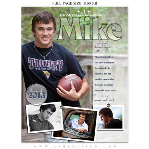 Senior Yearbook Ads Photoshop Templates - HOT SHOTS - High School ...