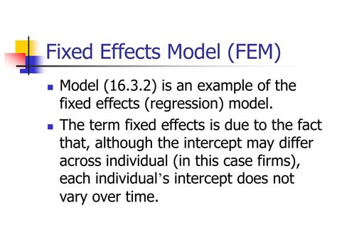 Fixed Effects Model 的图像结果