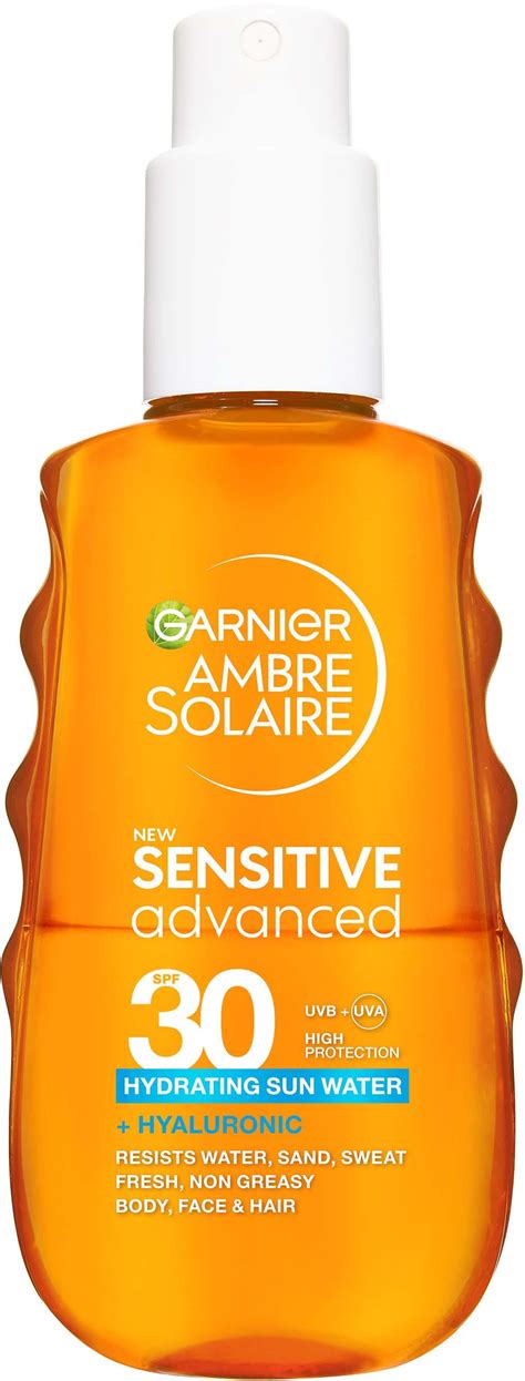 Garnier Ambre Solaire Sensitive Advanced Sun Protection Water SPF30 150 ...