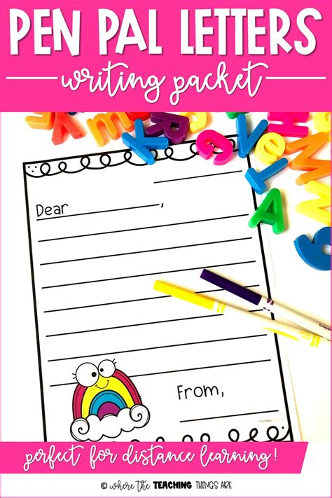 Pen Pal Letters! | Where the Teaching Things Are