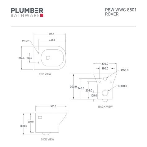 Best Wall Hung Water Closets - Rover PBW-WWC-8501 | Plumber Bathware