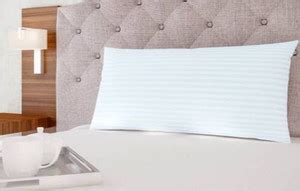 LCF Polyester Fibre Sleeping Pillow Pack of 1 Stripes Reliance Fiber ...