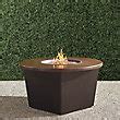 Bauer Hammered Copper Top Fire Table with Marine-Grade Aluminum Base ...